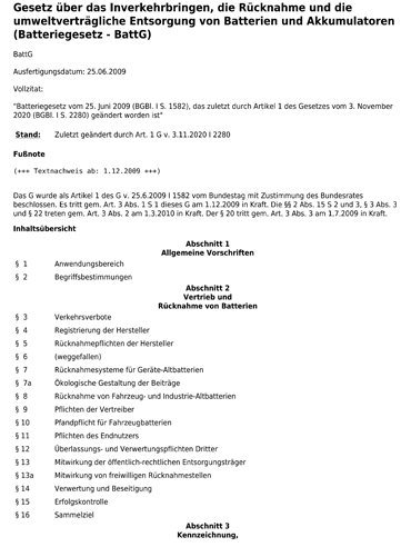 Batteriegesetz