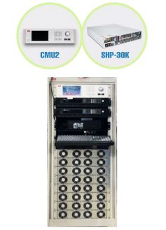 Power supply solution featuring the MEAN WELL CMU2 control and monitoring unit together with the SHP-30K high-power supply in a modular rack application