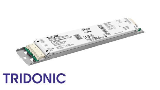 Tridonic Konstantstrom-LED-Treiber der Generation 4 in schlanker Bauform für professionelle LED-Beleuchtungsanwendungen.