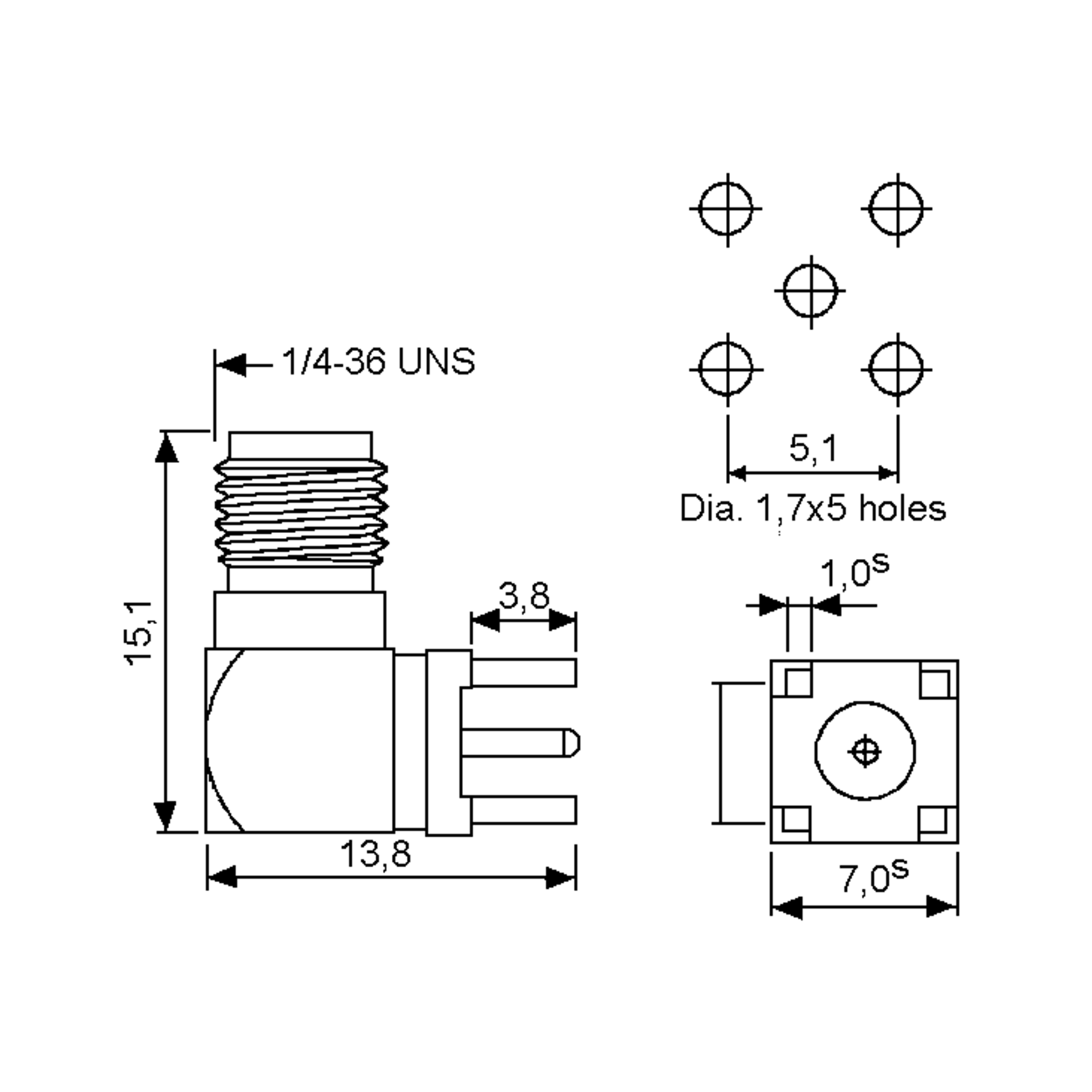 SMA-PCBW
