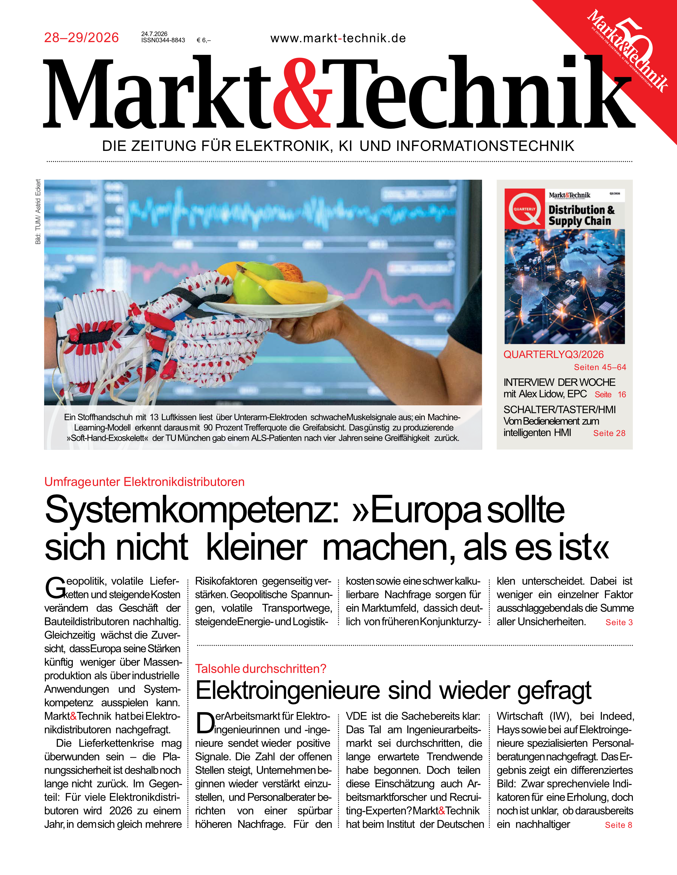 Magazintitel „Markt&Technik“ (Ausgabe 07/2026) 